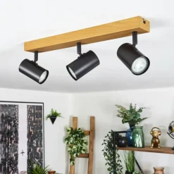 hofstein Gesteira Plafonnier, Spot de plafond Écru, Noir, 3 lumières