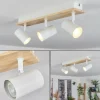 Luminaires Scandinaves-hofstein Gesteira Plafonnier, Spot de plafond Bois clair, Blanc, 3 lumières