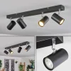 Luminaires Scandinaves-hofstein Gesteira Plafonnier, Spot de plafond Chrome, Noir, 4 lumières