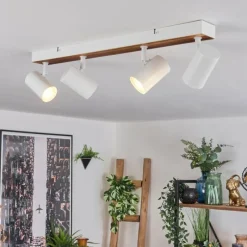 Luminaires Scandinaves-hofstein Gesteira Plafonnier, Spot de plafond Écru, Blanc, 4 lumières
