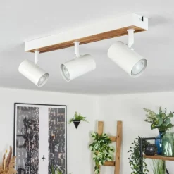 Luminaires Scandinaves-hofstein Gesteira Plafonnier, Spot de plafond Écru, Blanc, 3 lumières
