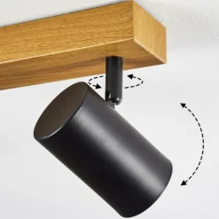 Luminaires Scandinaves-hofstein Gesteira Plafonnier, Spot de plafond Couleur bois, 6 lumières