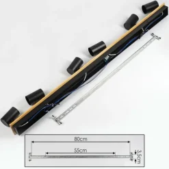 Luminaires Scandinaves-hofstein Gesteira Plafonnier, Spot de plafond Écru, Noir, 6 lumières