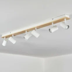 Luminaires Scandinaves-hofstein Gesteira Plafonnier, Spot de plafond Écru, Blanc, 6 lumières