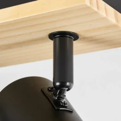 Luminaires Scandinaves-hofstein Gesteira Plafonnier, Spot de plafond Écru, Noir, 6 lumières