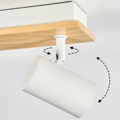 Luminaires Scandinaves-hofstein Gesteira Plafonnier, Spot de plafond Écru, Blanc, 8 lumières