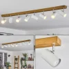 Luminaires Scandinaves-hofstein Gesteira Plafonnier, Spot de plafond Chrome, Couleur bois, 8 lumières