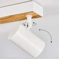 Luminaires Scandinaves-hofstein Gesteira Plafonnier, Spot de plafond Écru, Blanc, 8 lumières