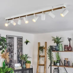 Luminaires Scandinaves-hofstein Gesteira Plafonnier, Spot de plafond Écru, Blanc, 8 lumières