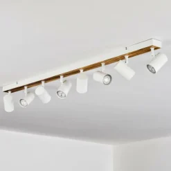 Luminaires Scandinaves-hofstein Gesteira Plafonnier, Spot de plafond Écru, Blanc, 8 lumières