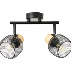 Luminaires Scandinaves-Luminaires Brilliant Giada Spot de plafond Noir, 2 lumières