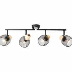 Luminaires Scandinaves-Luminaires Brilliant Giada Spot de plafond Noir, 4 lumières