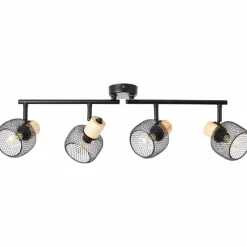 Luminaires Scandinaves-Luminaires Brilliant Giada Spot de plafond Noir, 4 lumières