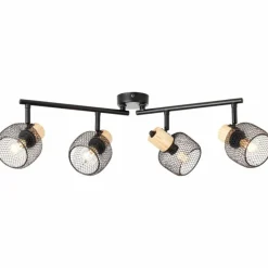 Luminaires Scandinaves-Luminaires Brilliant Giada Spot de plafond Noir, 4 lumières