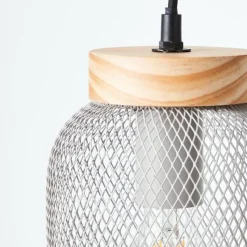 Luminaires Scandinaves-Luminaires Brilliant Giada Suspension Gris, 1 lumière