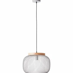 Luminaires Scandinaves-Luminaires Brilliant Giada Suspension Gris, 1 lumière