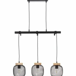 Luminaires Scandinaves-Luminaires Brilliant Giada Suspension Noir, 3 lumières