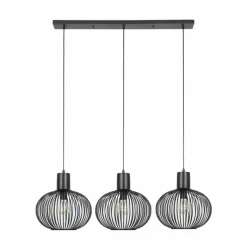 Luminaires Trio GILA Suspension Noir, 3 lumières* Suspensions