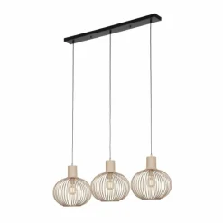 Luminaires Trio GILA Suspension Beige, 3 lumières* Suspensions