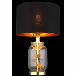 Luminaires Globo Lighting Ginko Lampe à poser Laiton, Transparent, 1 lumière