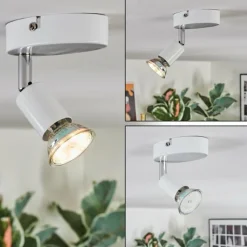 hofstein Gjedso Plafonnier, Spot de plafond LED Blanc, 1 lumière