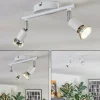 hofstein Gjedso Plafonnier, Spot de plafond LED Chrome, Blanc, 2 lumières* Spots Et Projecteurs