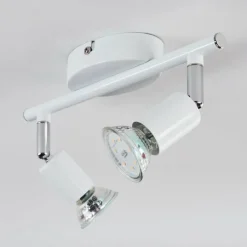 hofstein Gjedso Plafonnier, Spot de plafond LED Chrome, Blanc, 2 lumières* Spots Et Projecteurs