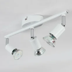 hofstein Gjedso Plafonnier, Spot de plafond LED Chrome, Blanc, 3 lumières* Spots Et Projecteurs
