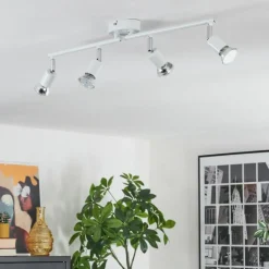 hofstein Gjedso Plafonnier, Spot de plafond LED Chrome, Blanc, 4 lumières* Spots Et Projecteurs