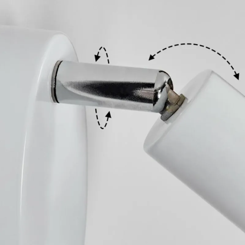 hofstein Gjedso Spot de plafond, Applique murale, Spot mural LED Chrome, Blanc, 1 lumière