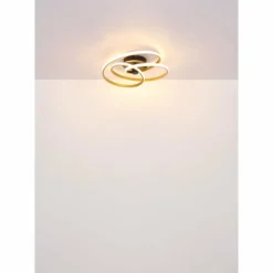Lampes Dorées-Luminaires Globo Lighting Glyxar Plafonnier LED Noir, 1 lumière