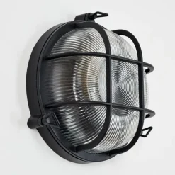 Lampes Vintages & Rétros-hofstein Godel Lampe murale d´extérieur Noir, 1 lumière