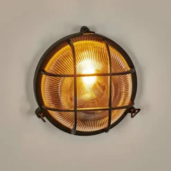 Lampes Vintages & Rétros-hofstein Godel Lampe murale d´extérieur Noir, 1 lumière