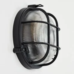 Lampes Vintages & Rétros-hofstein Godel Lampe murale d´extérieur Noir, 1 lumière