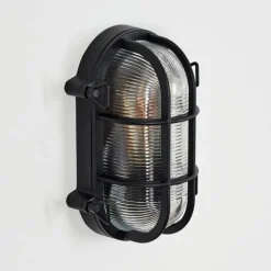 Lampes Vintages & Rétros-hofstein Godel Lampe murale d´extérieur Noir, 1 lumière