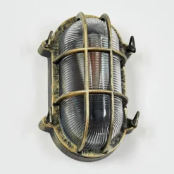 Lampes Dorées-hofstein Godel Lampe murale d´extérieur Or, Noir, 1 lumière