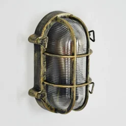 Lampes Dorées-hofstein Godel Lampe murale d´extérieur Or, Noir, 1 lumière