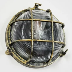 Lampes Dorées-hofstein Godel Lampe murale d´extérieur Or, Noir, 1 lumière