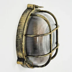 Lampes Dorées-hofstein Godel Lampe murale d´extérieur Or, Noir, 1 lumière