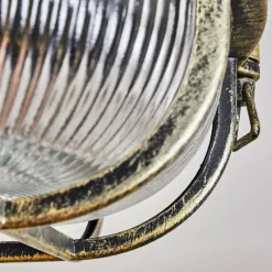 Lampes Dorées-hofstein Godel Plafonnier extérieur, Plafonnier Or, Noir, 1 lumière