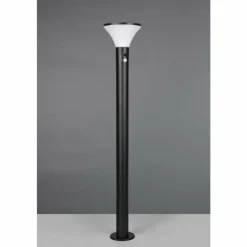 Luminaires Reality Gorda Lampadaire d'extérieur LED Noir, 1 lumière, Détecteur de mouvement