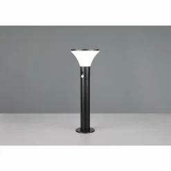 Luminaires Reality Gorda Lampadaire d'extérieur LED Noir, 1 lumière, Détecteur de mouvement