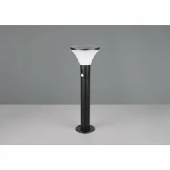Luminaires Reality Gorda Lampadaire d'extérieur LED Noir, 1 lumière, Détecteur de mouvement