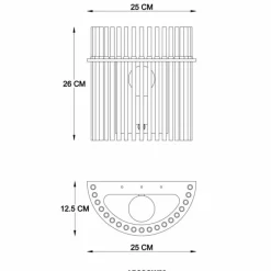 Luminaires Globo Lighting Gorley Applique murale Or, 1 lumière