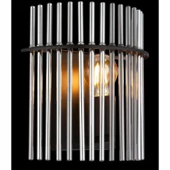 Suspension Verre Fumé-Luminaires Globo Lighting Gorley Applique murale Noir, 1 lumière