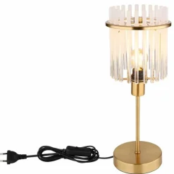 Lampes Dorées-Luminaires Globo Lighting Gorley Lampe à poser Or, 1 lumière