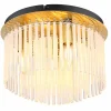 Lampes Dorées-Luminaires Globo Lighting Gorley Plafonnier Or, 5 lumières