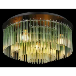 Luminaires Globo Lighting Gorley Plafonnier Chrome, Noir, 5 lumières