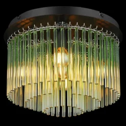 Luminaires Globo Lighting Gorley Plafonnier Chrome, Noir, 5 lumières