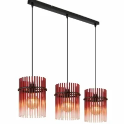 Luminaires Globo Lighting Gorley Suspension Noir, 3 lumières